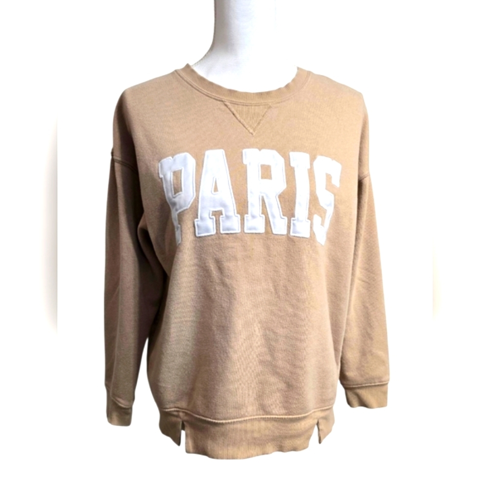 Art Class Tan and White Crewneck Sweater